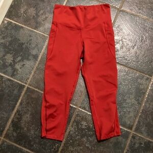 Champion Solar Orange Red High-Waisted Leggings Women’s Size M